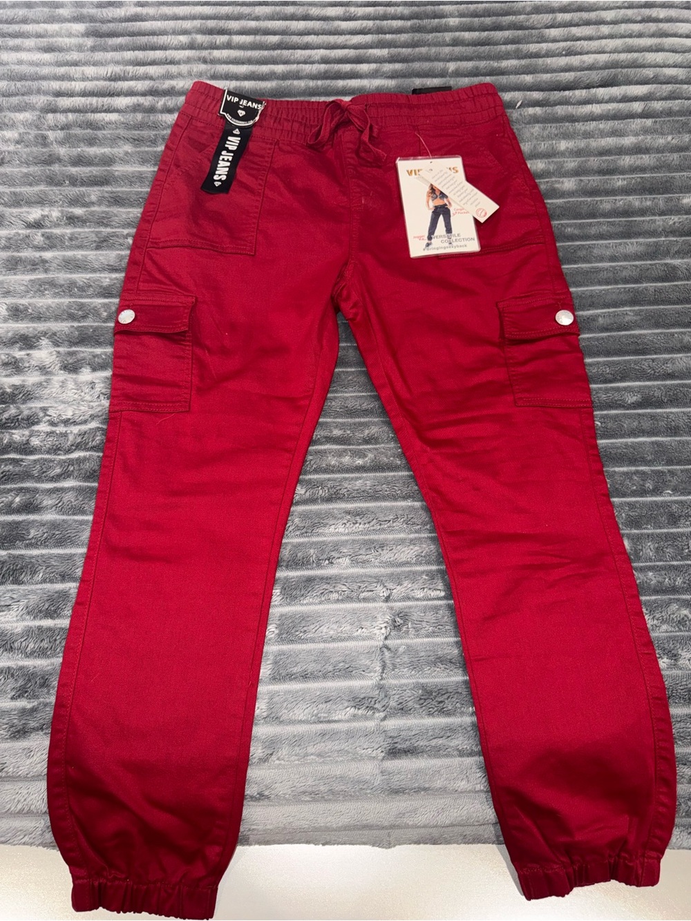 V.I.P. Jeans Red Carpenter style Pants